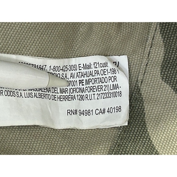 Camouflage Women's Oversized‎ Shirt Jacket Shacket Women's Small 100% Cotton - Picture 10 of 14